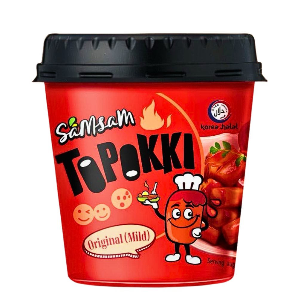 Samsam Topokki Cups Korea Original Mild Flavour (6 x 120g)