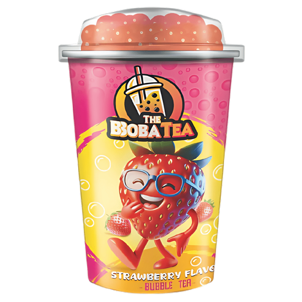Popping Boba Cups Strawberry Flavour (15 x 230ml)
