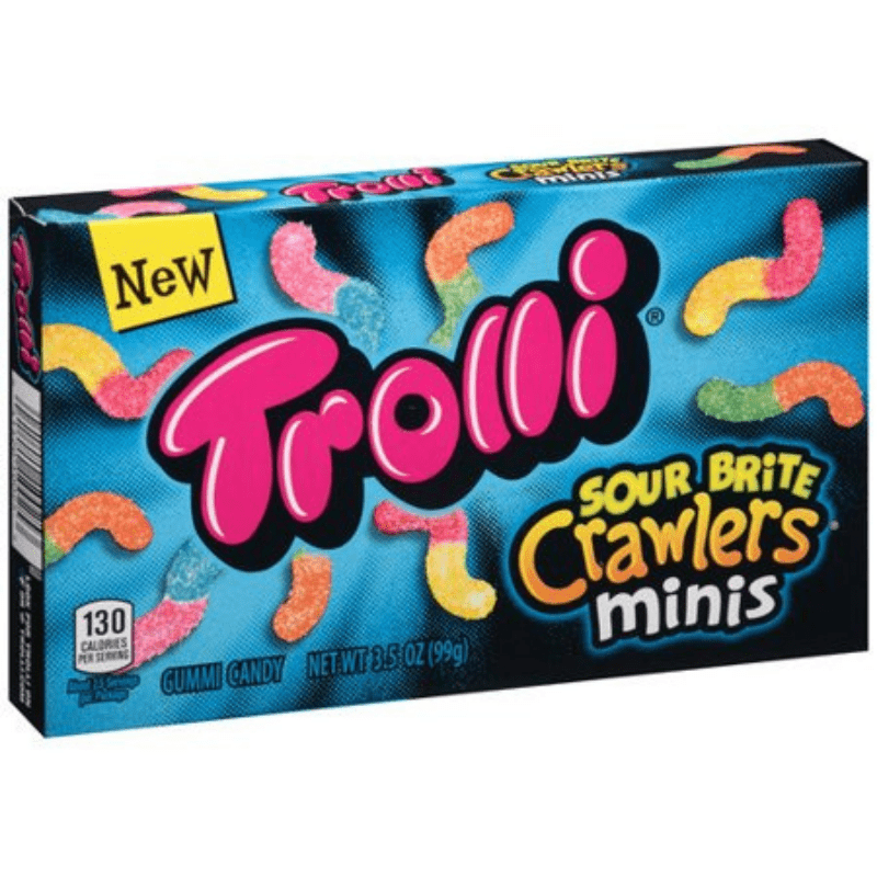 Trolli Sour Brite Crawlers Minis Theatre Box USA (12x99g)