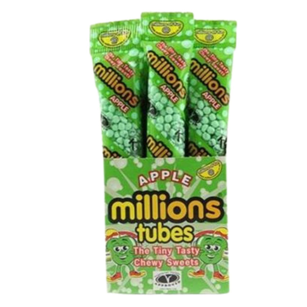 Millions Tubes Apple Flavour (12 x 55g)