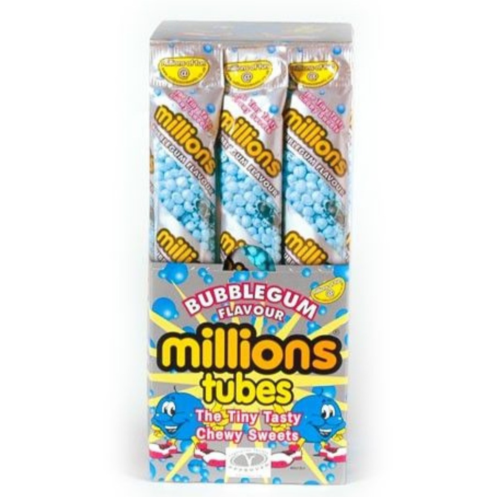Millions Tubes Bubblegum Flavour (12 x 55g)