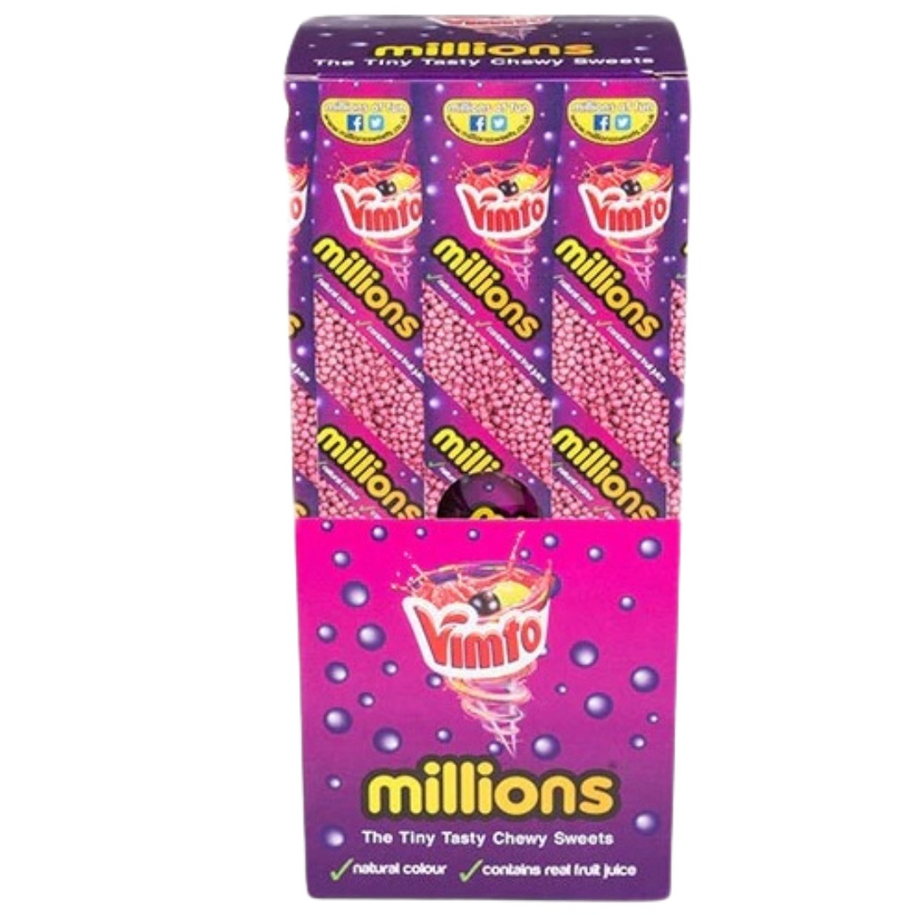 Millions Tubes Vimto Flavour (12 x 55g)