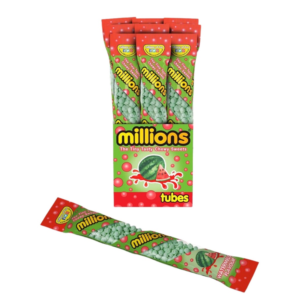 Millions Tubes Watermelon Flavour (12 x 55g)