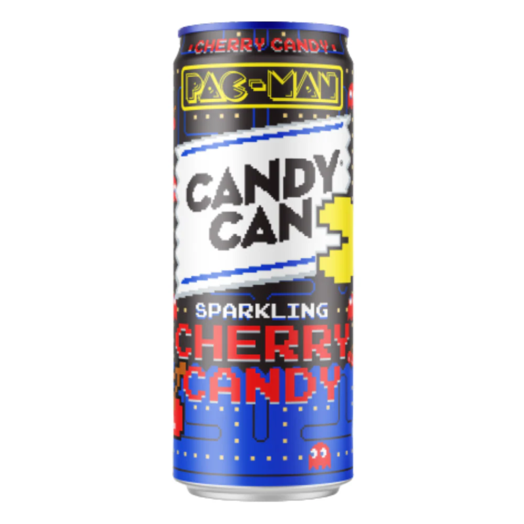 Candy Can Pac Man Cherry Flavour Can (12x330ml)