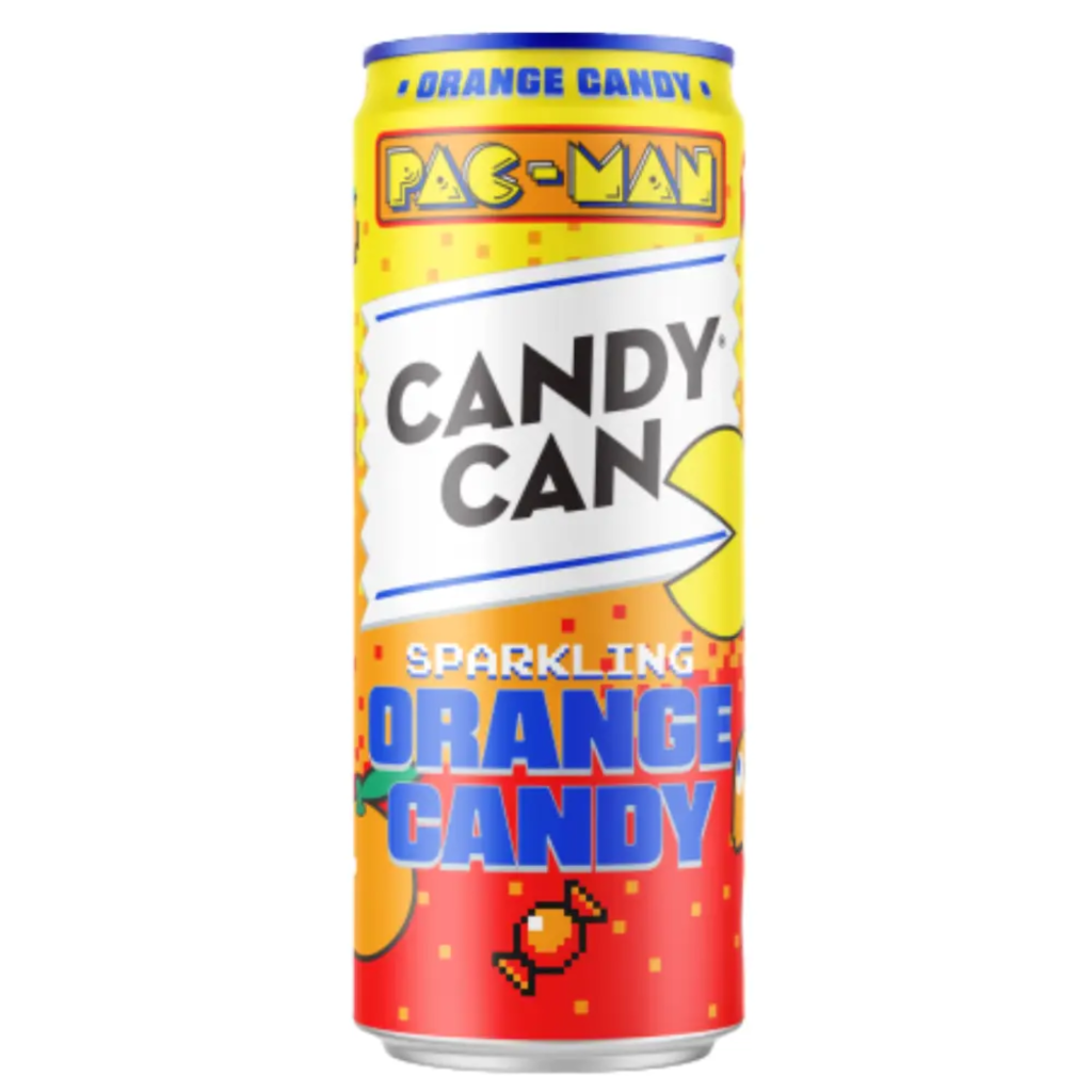 Candy Can Pac Man Orange Flavour Can (12x330ml)
