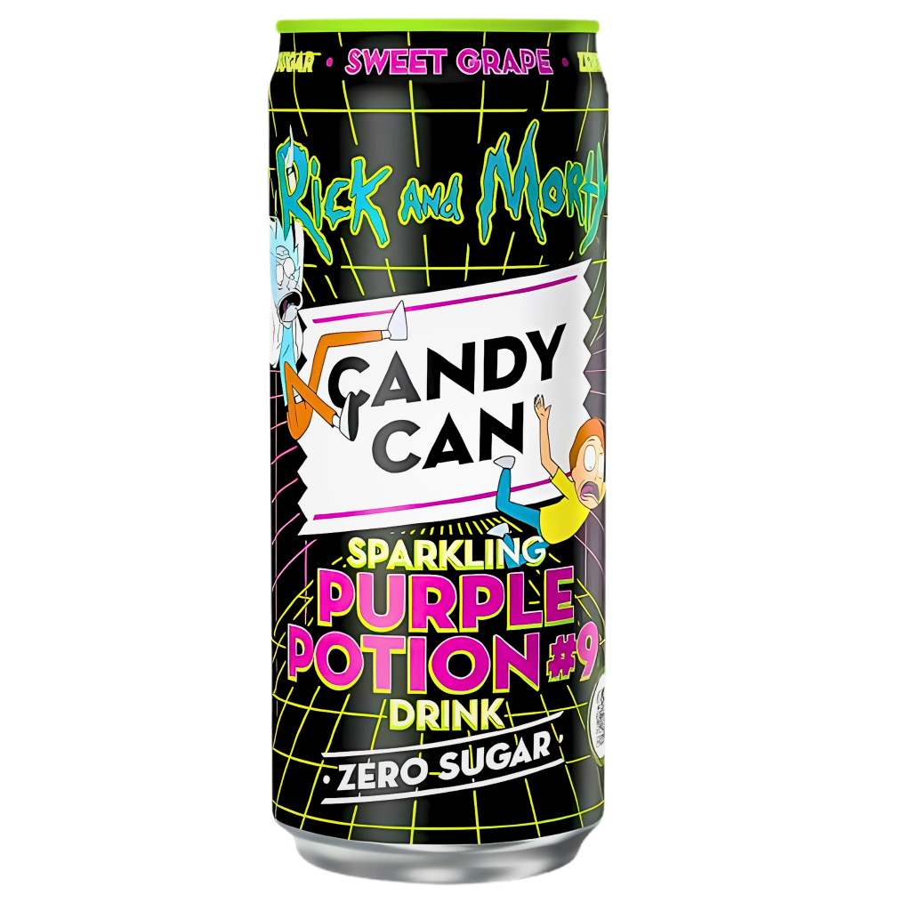 Candy Can Ricky & Morty Sweet Grape Flavour Can (12x330ml)