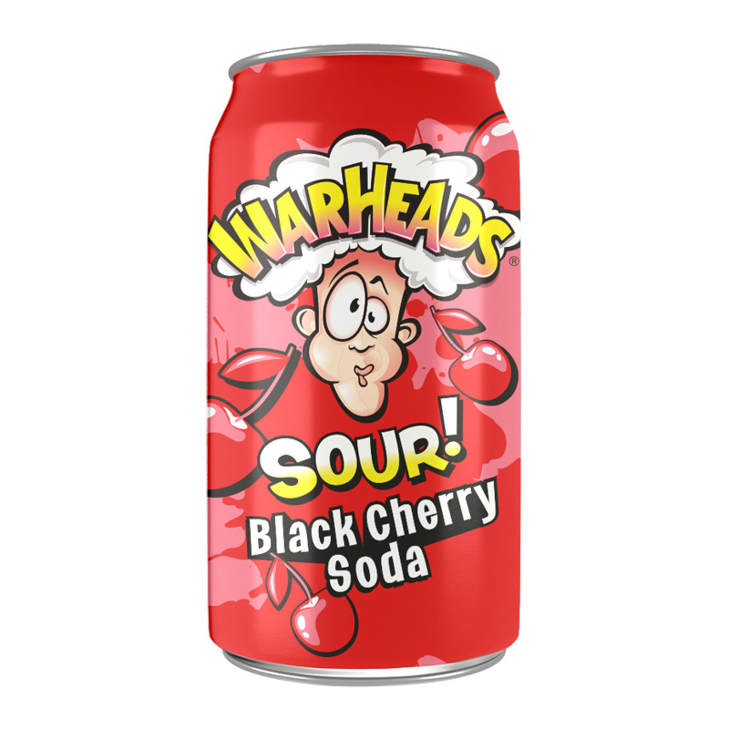 Warheads Black Cherry Soda Cans (12x 330ml)