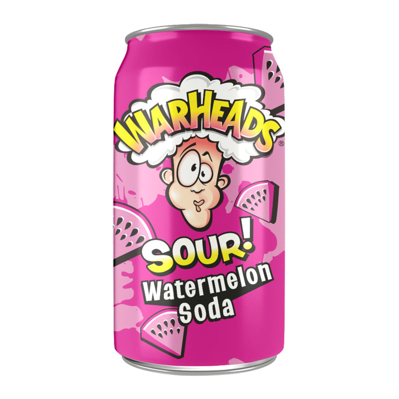 Warheads Sour Watermelon Soda Cans (12×330ml)
