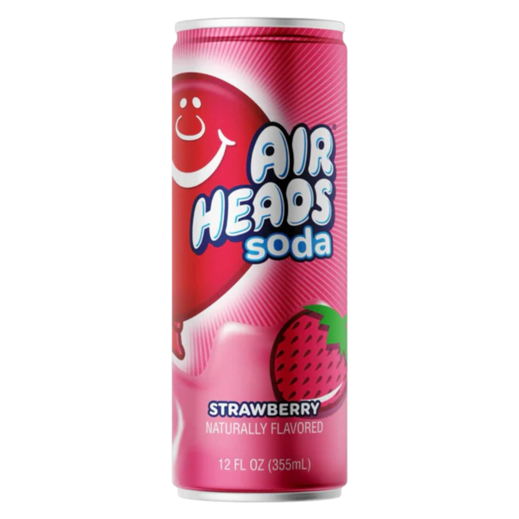 Airheads Soda Cans Strawberry Flavour USA (12x330ml)