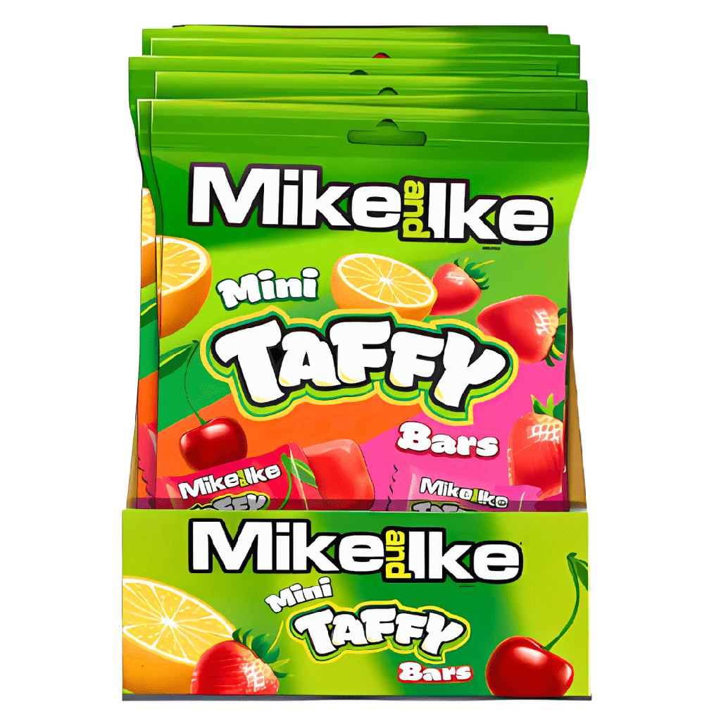 Mike and Ike Taffy Peg Bag (12x108g)