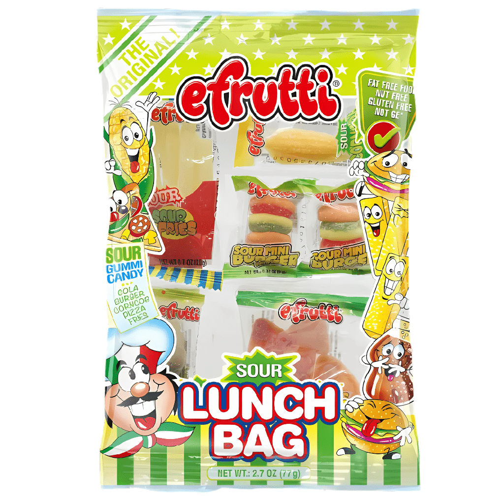 eFrutti Sour Gummi Lunch Peg Bag (12x77g)