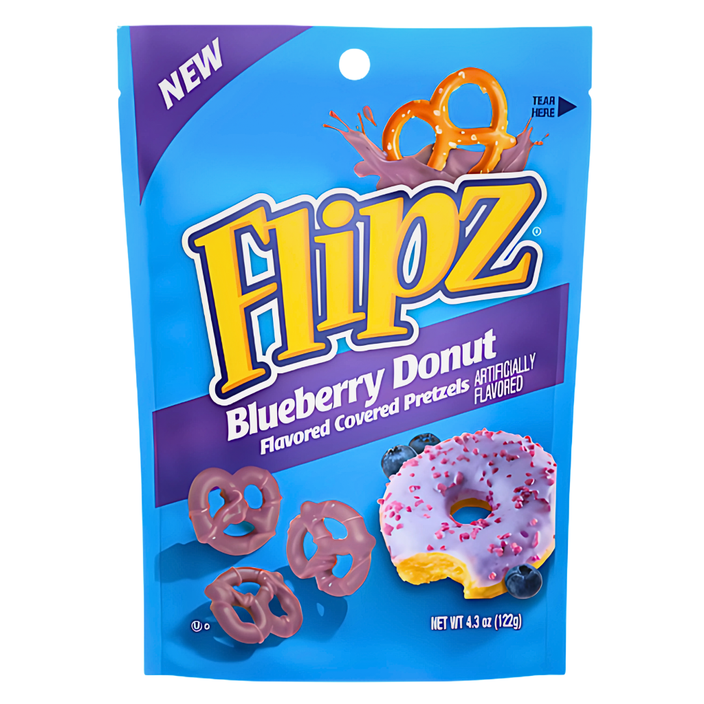 Flipz Blueberry Donuts Flavour USA Pretzels (6 x 122g)