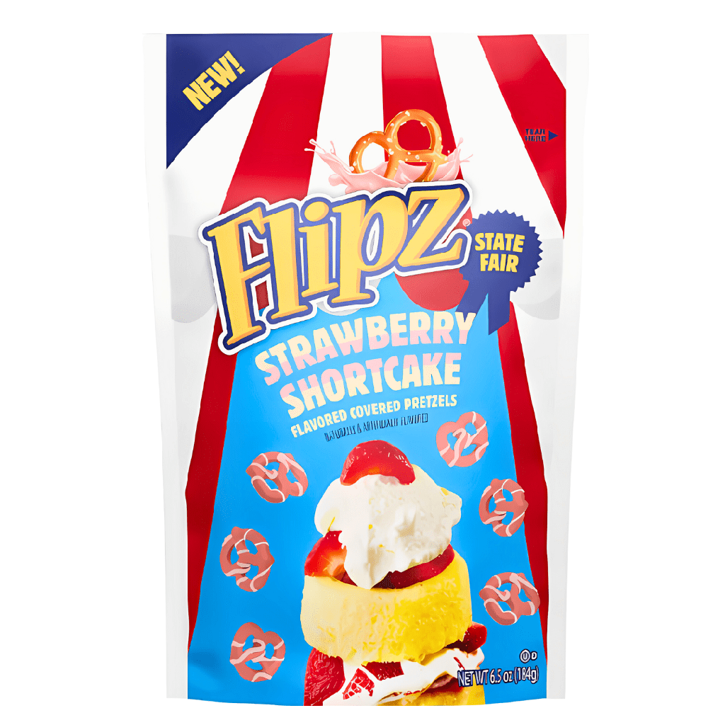 Flipz State Fair Strawberry Shortcake USA Pretzels (8x184g)