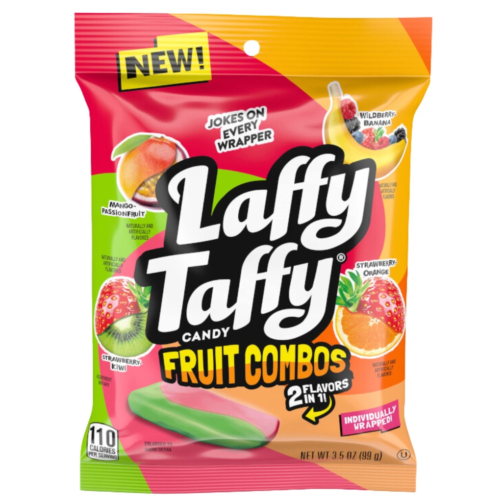 Laffy Taffy Fruit Combos Peg bag (12x99g)