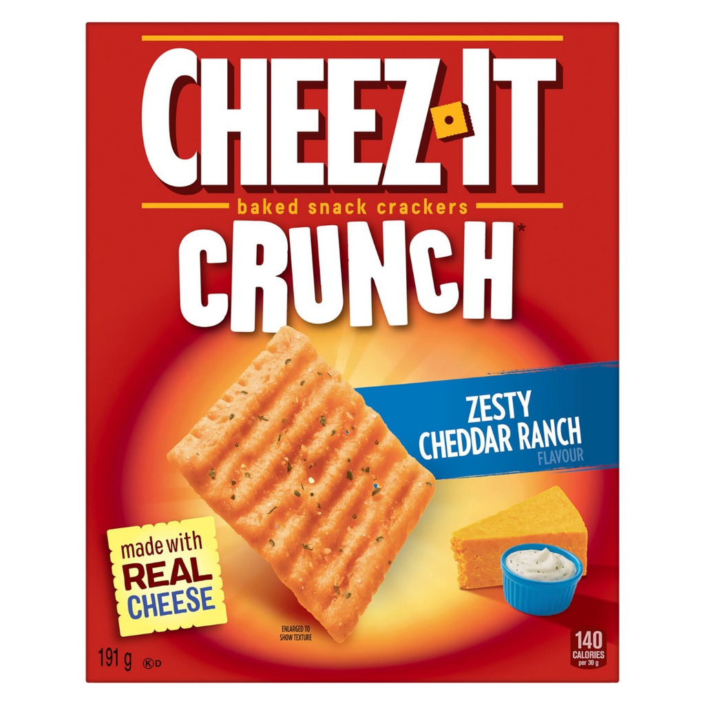 Cheez-IT Crackers Crunch Cheddar Ranch Canadian (12x191g)