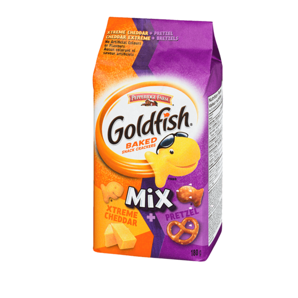 Goldfish Crackers Mix Xtreme Chedder Pretzel (12 x 200g)
