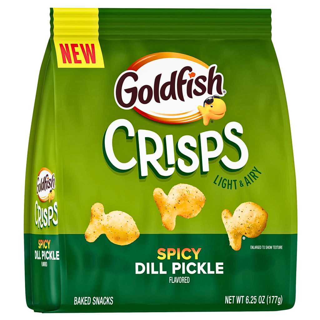 Goldfish Crisps Croustillants Dill Pickle Flavour USA (14 x 177 g)