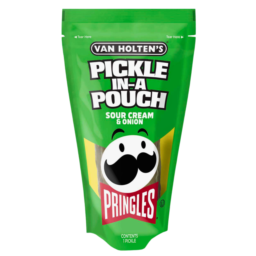Van Holten’s – Pringles Sour Cream & Onion Pickle USA (12x196g) (Individually wrapped)