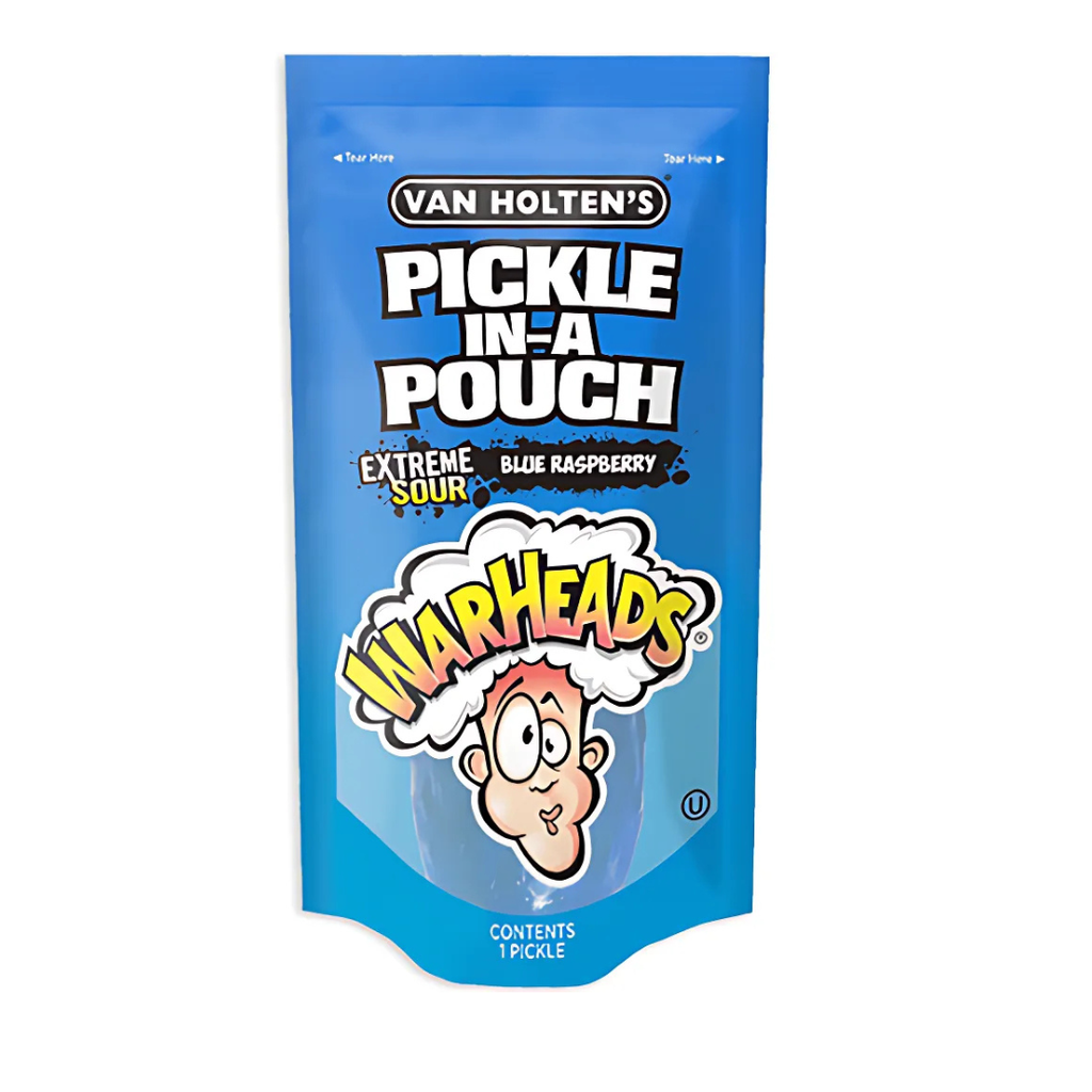 Van Holten’s – Warheads Blue Raspberry Pickle USA (12x196g) (Individually wrapped)