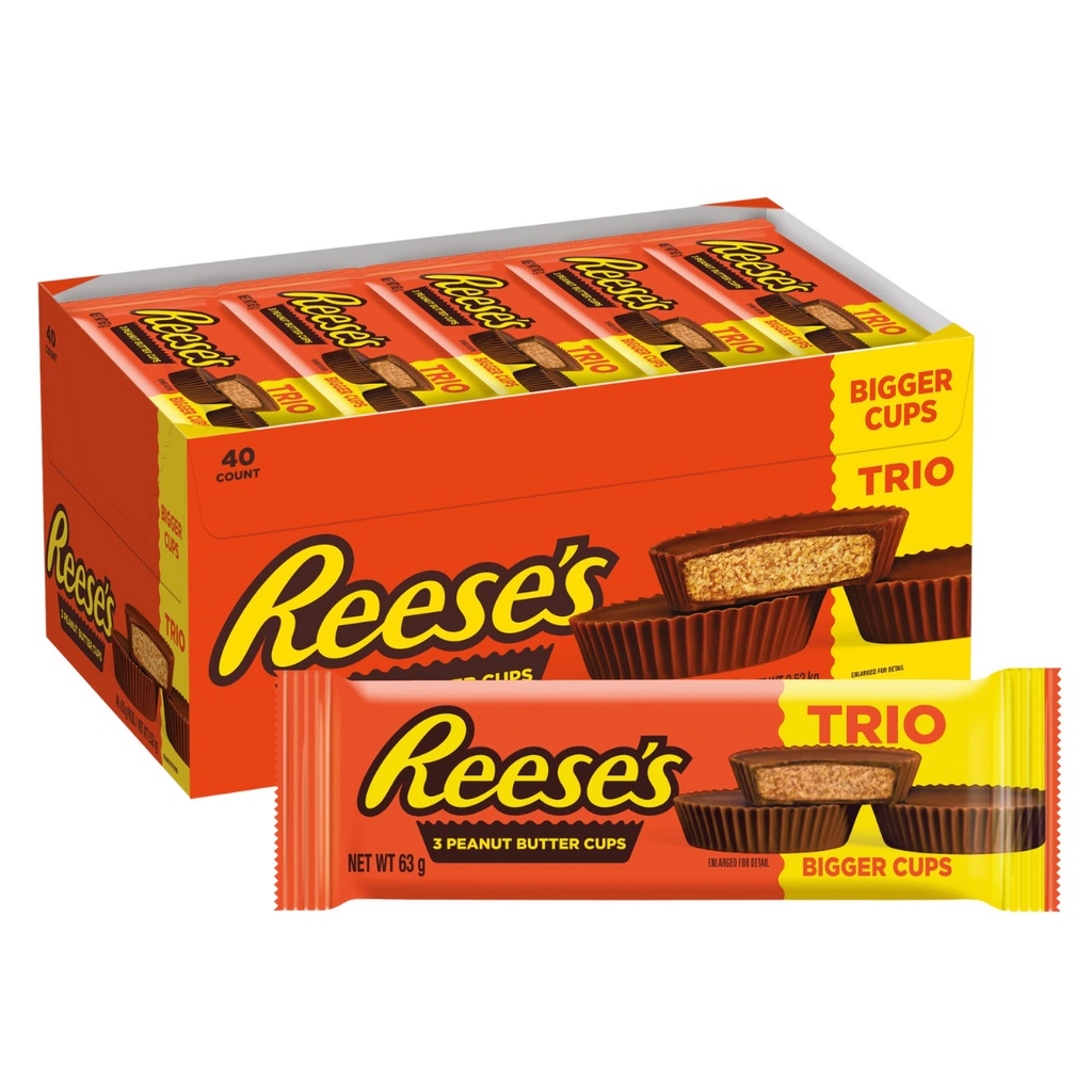 Reeses Trio Peanut Butter Cup (40x63g)