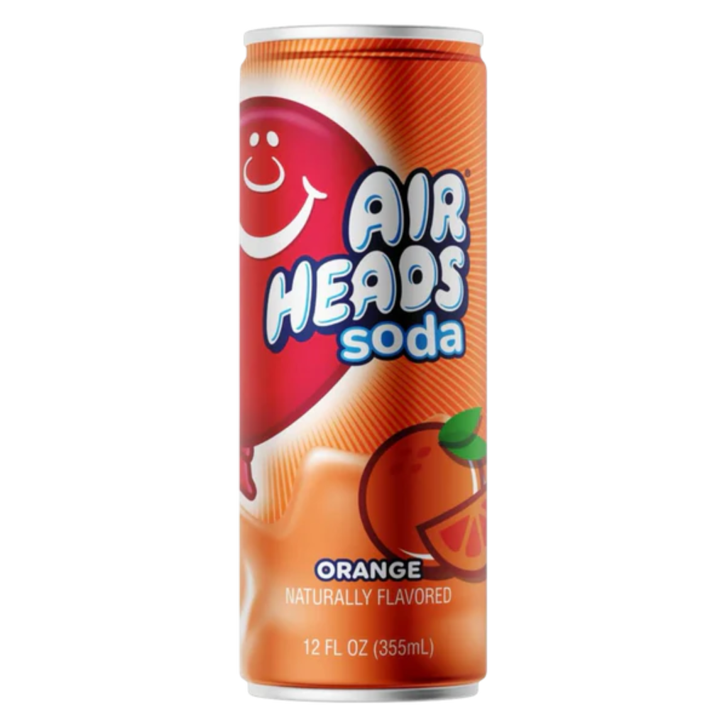 Airheads Soda Cans Orange Flavour USA (12x330ml)