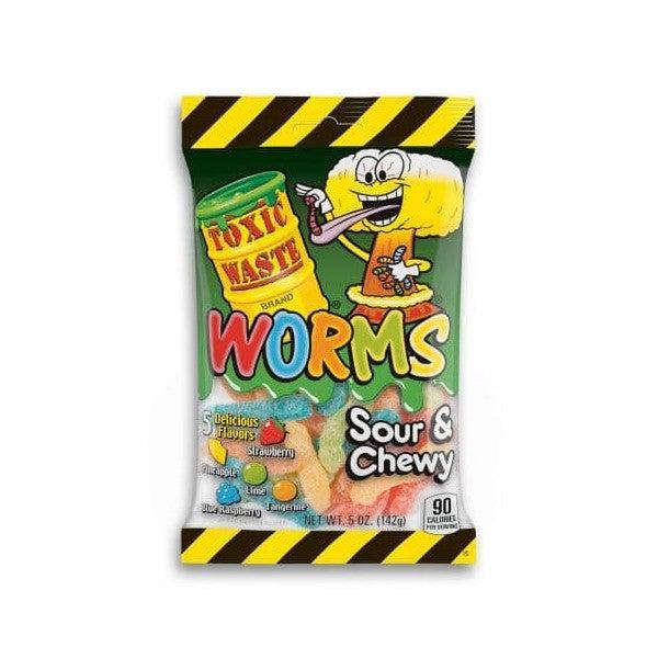 Toxic Waste Soft & Chewy Worms (12x142g)