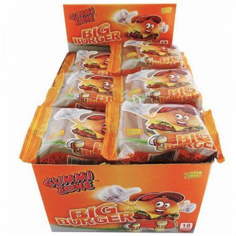 Gummi Zone Big Burger 18 x 32g