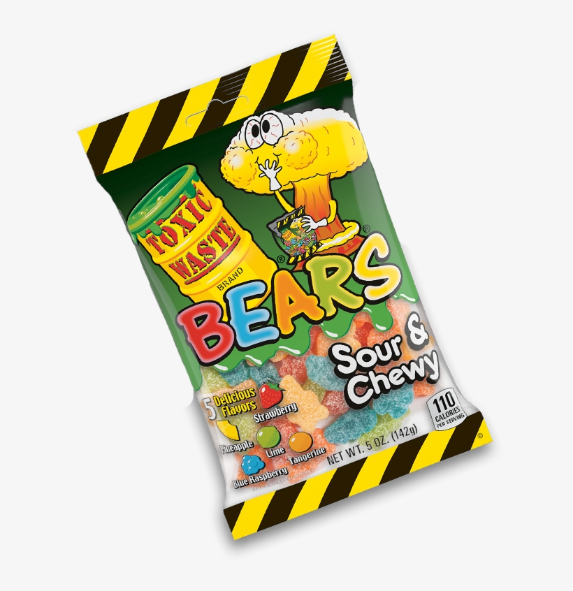 Toxic Waste Soft & Chew Gummy Bears (12x142g)