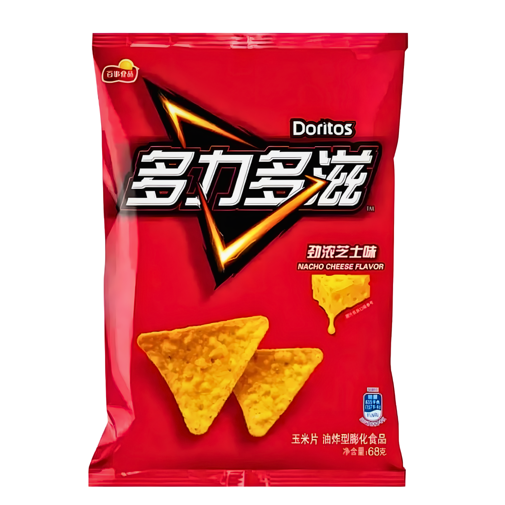 Doritos Nacho Cheese Flavour Chinese (22x68g)