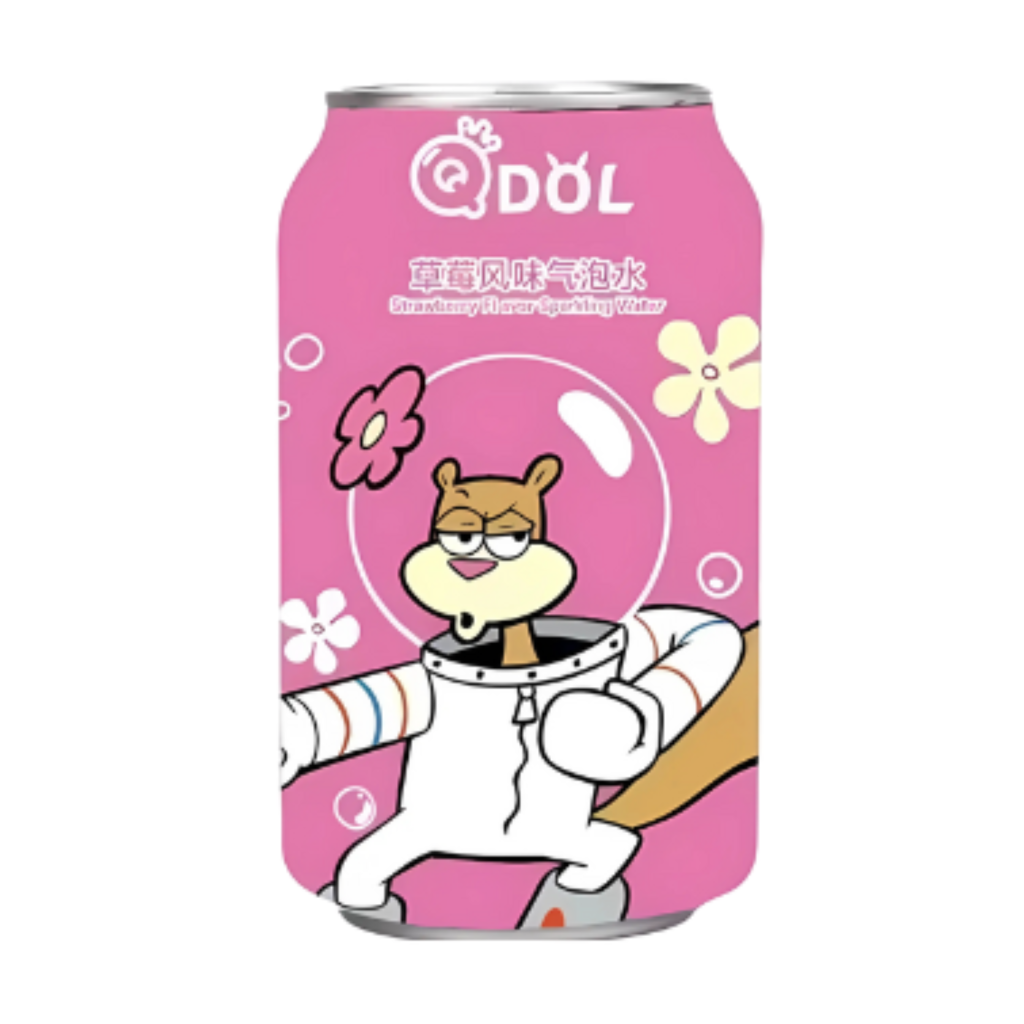 QDOL SpongeBob **Sandy Cheeks** Strawberry Flavour (24 x 330ml)