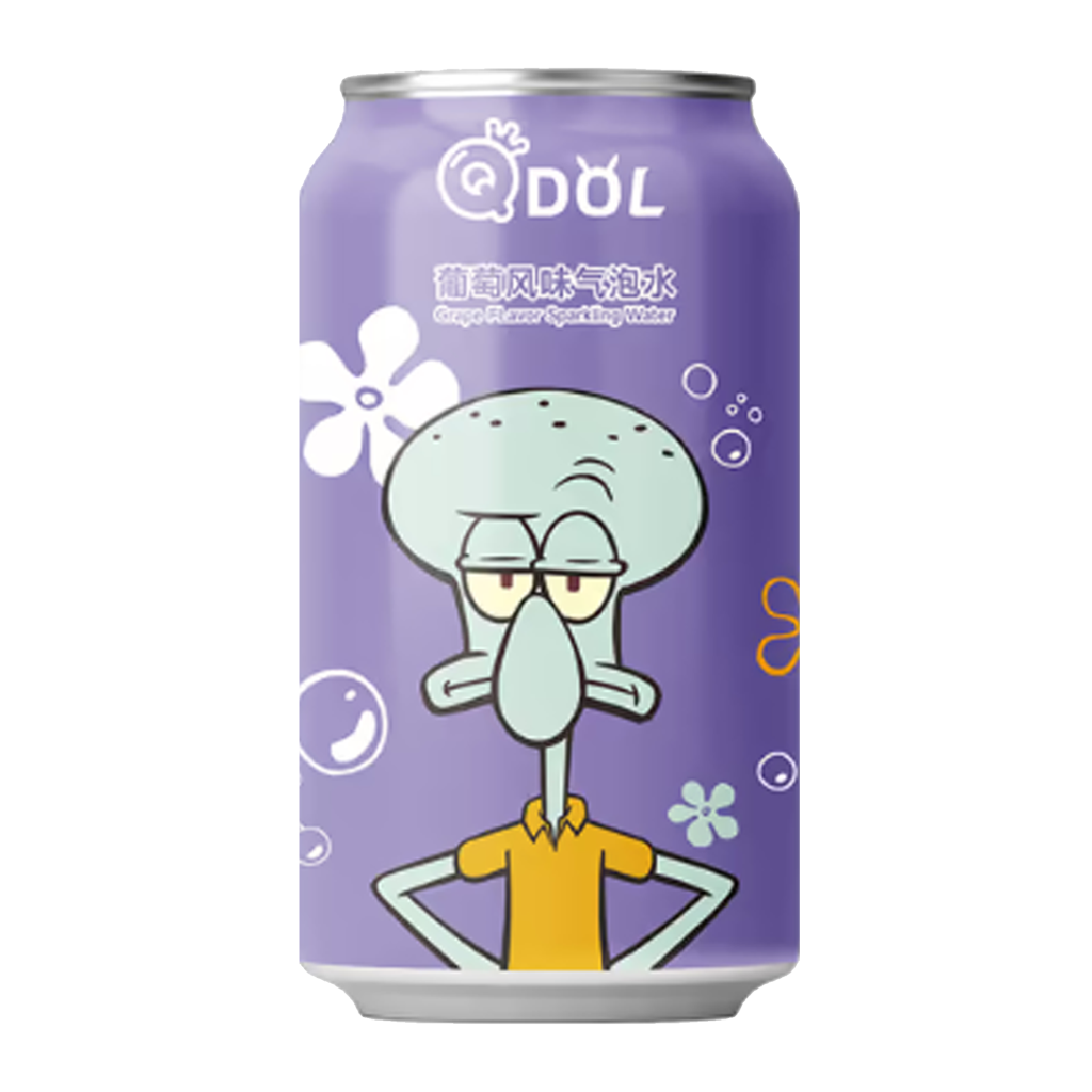 QDOL SpongeBob **Squid Ward* Grape Flavour (24 x 330ml)