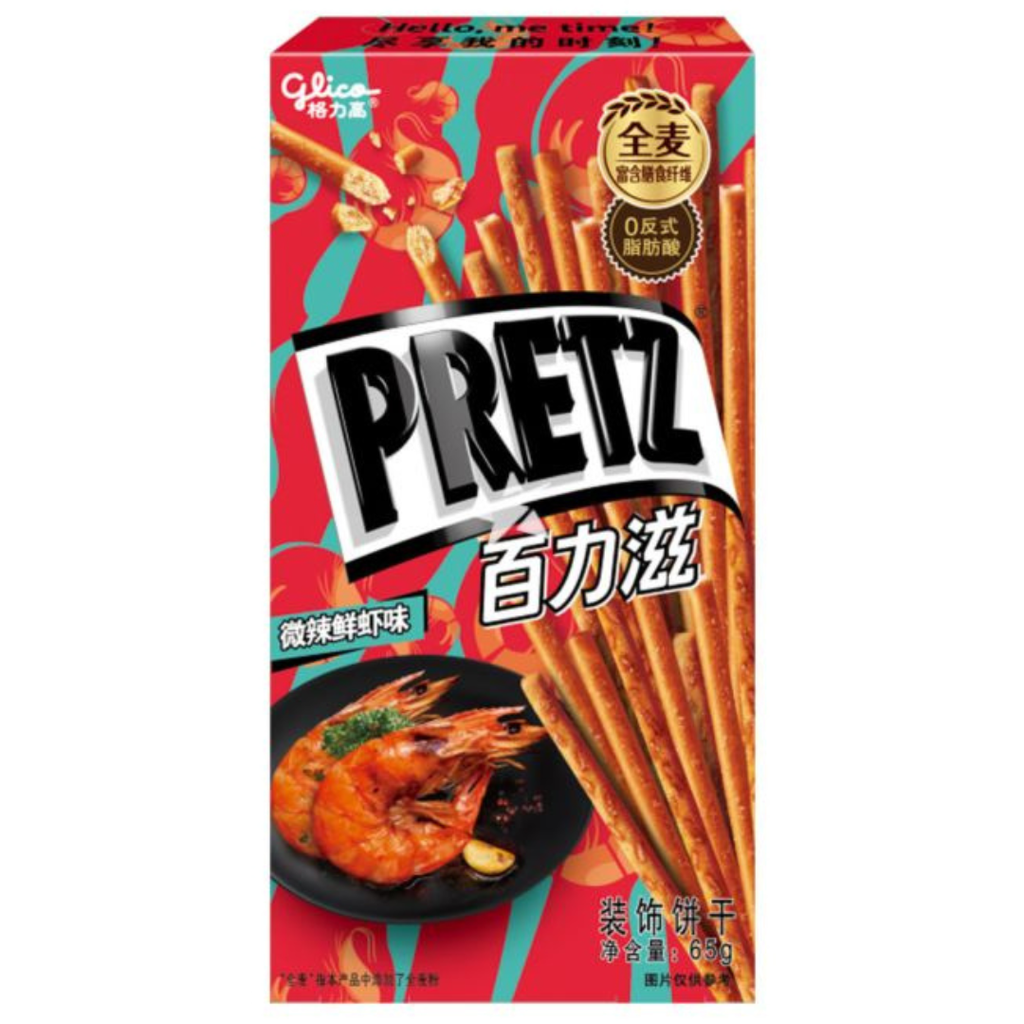 Glico Pretz Mild Spicy Shrimp Flavour (12x65g)