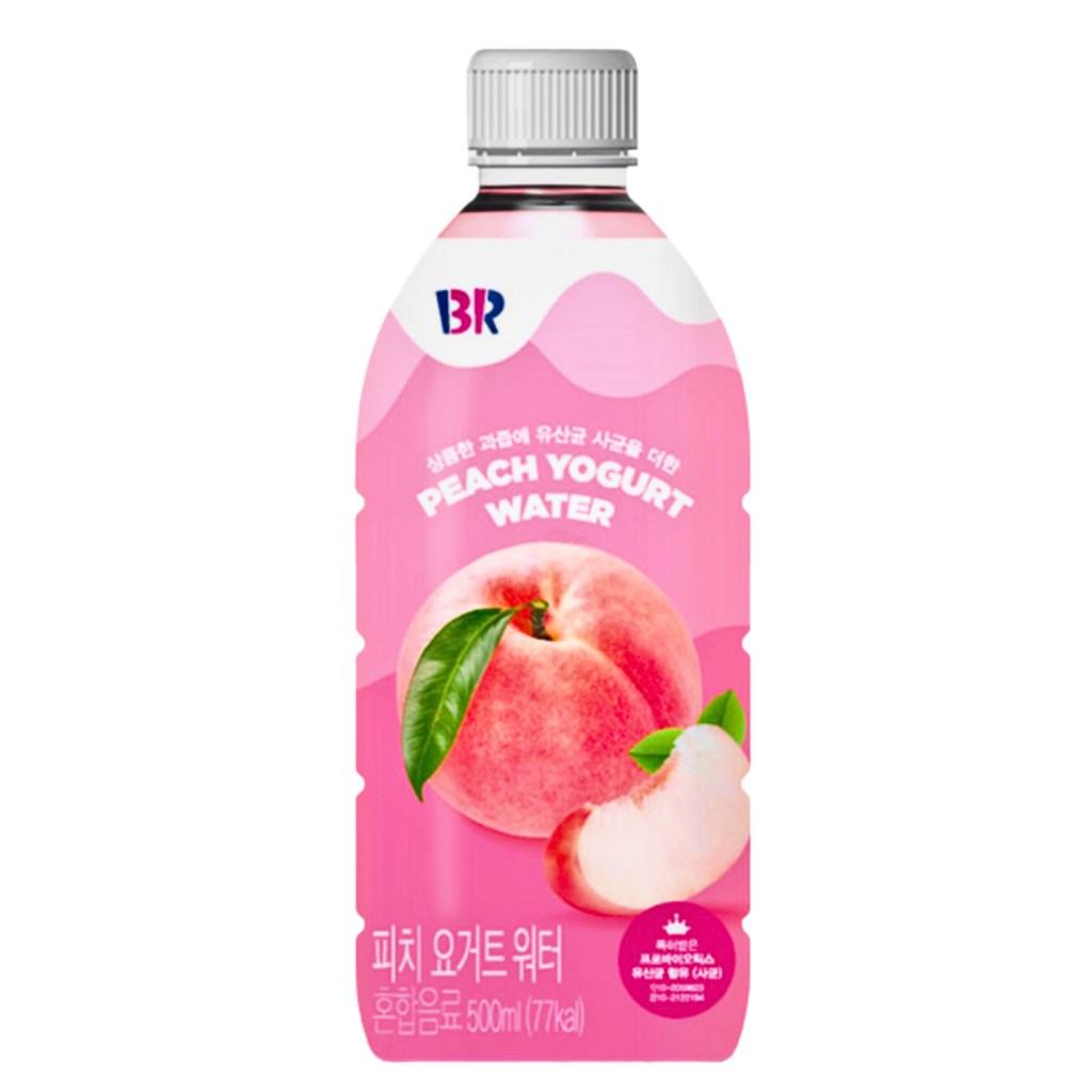 Baskin Robbins Peach Yogurt Water Bottle Korean (24 x 500ml)