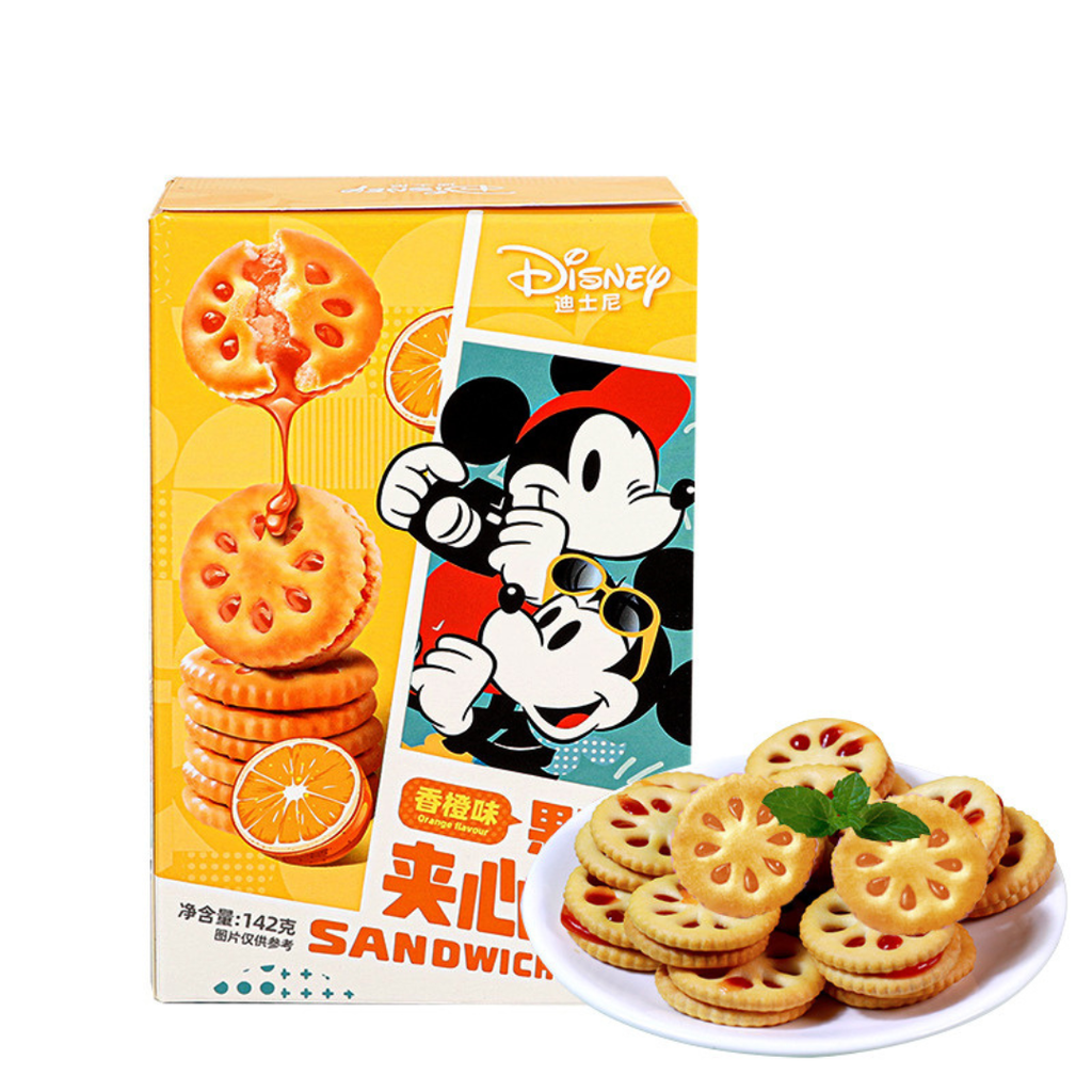 Disney Jam Sandwich Cookie Orange Flavour Japanese (24x142g)
