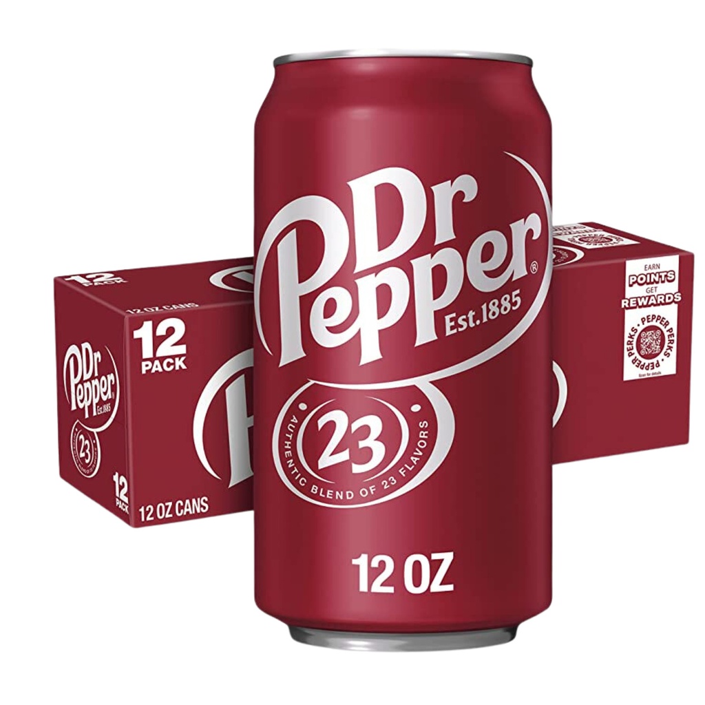 Dr Pepper Original Soda Cans USA 12oz (12x355ml)