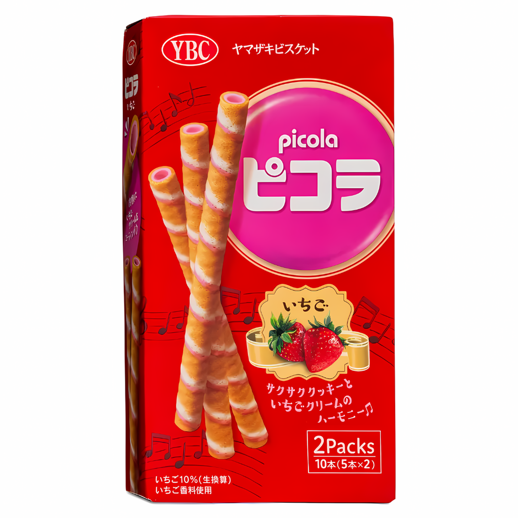 YBC Picola Roll Strawberry Flavour (10×24.5g)