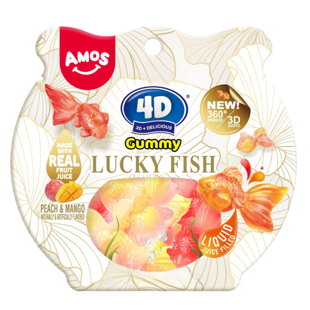 4d Amos Lucky Fish Peg Bag 3.95oz USA (12x112g)