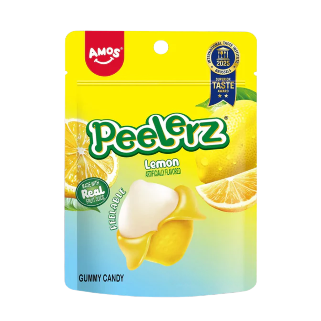 Amos Peelerz Lemon Peg Bag 3oz USA (24x85g)