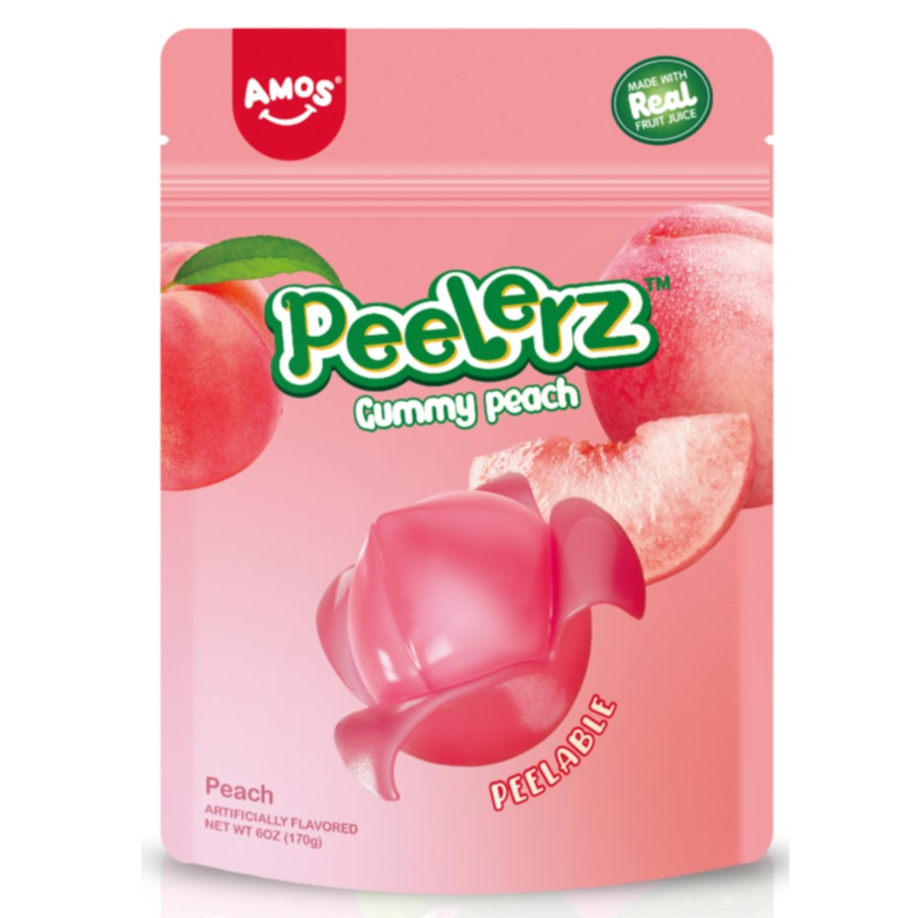 Amos Peelerz Peach Peg Bag 3oz USA (24x85g)