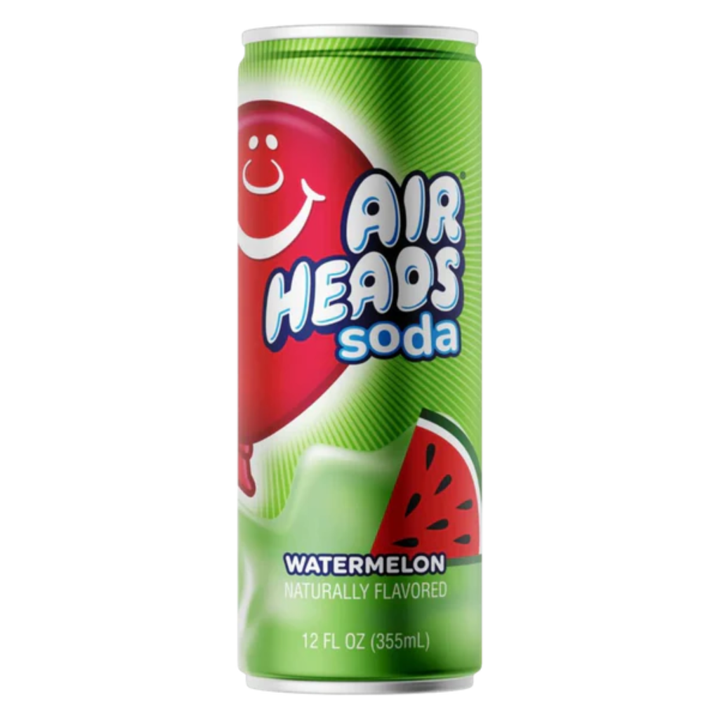 Airheads Soda Cans Watermelon Flavour USA (12x330ml)