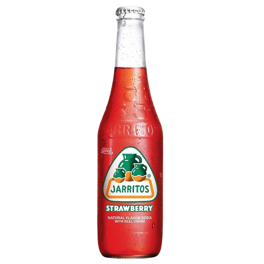 Jarritos Strawberry Flavour Glass Bottle Mexican (24 x 370ml)