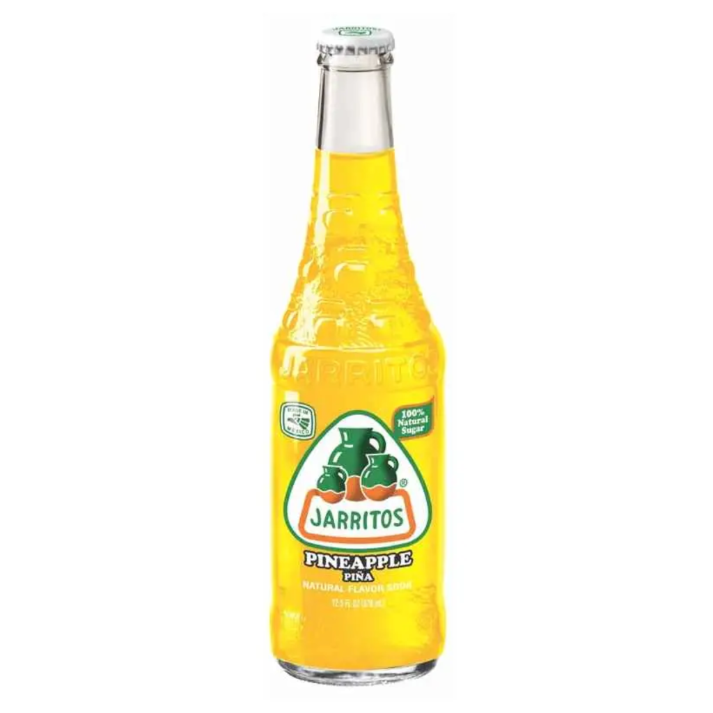 Jarritos Pineapple Flavour Glass Bottle Mexican (24 x 370ml)