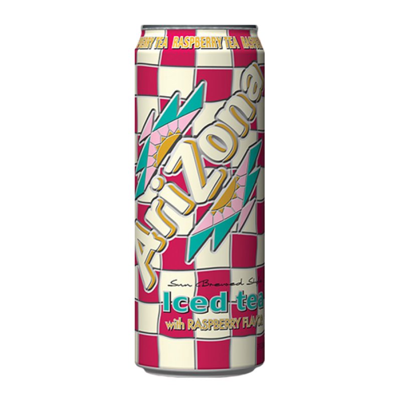 AriZona USA Raspberry Iced Tea Cans (24x650ml) Pack