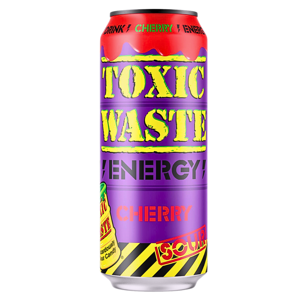 Toxic Waste Sour Cherry Energy Drink (12x500ml) (Loos cans)