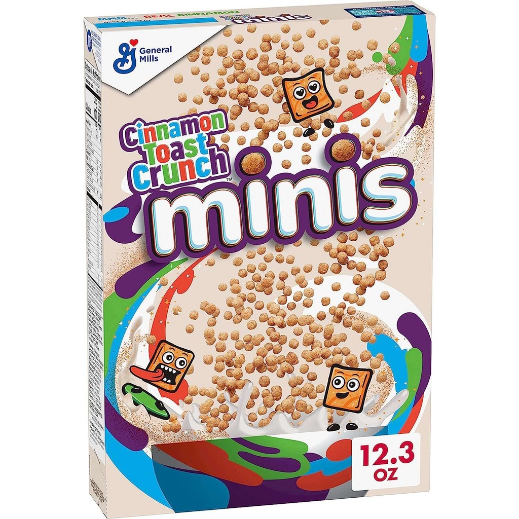 General Mills Cinnamon Toast Crunch Minis Cereal Canadian (12x348g)