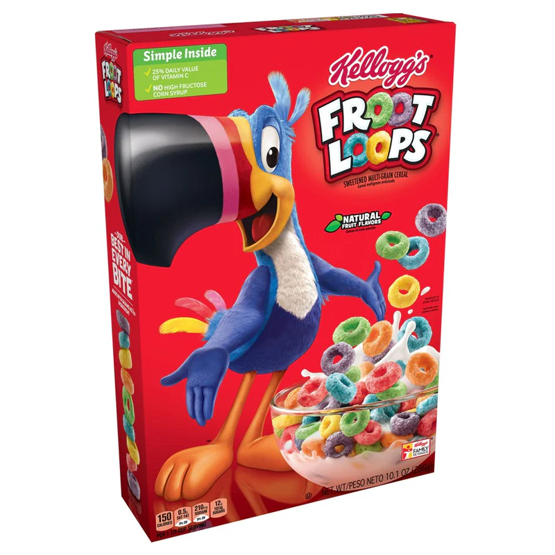 Kellogg’s Froot Loops Original Cereal USA (12x320g)