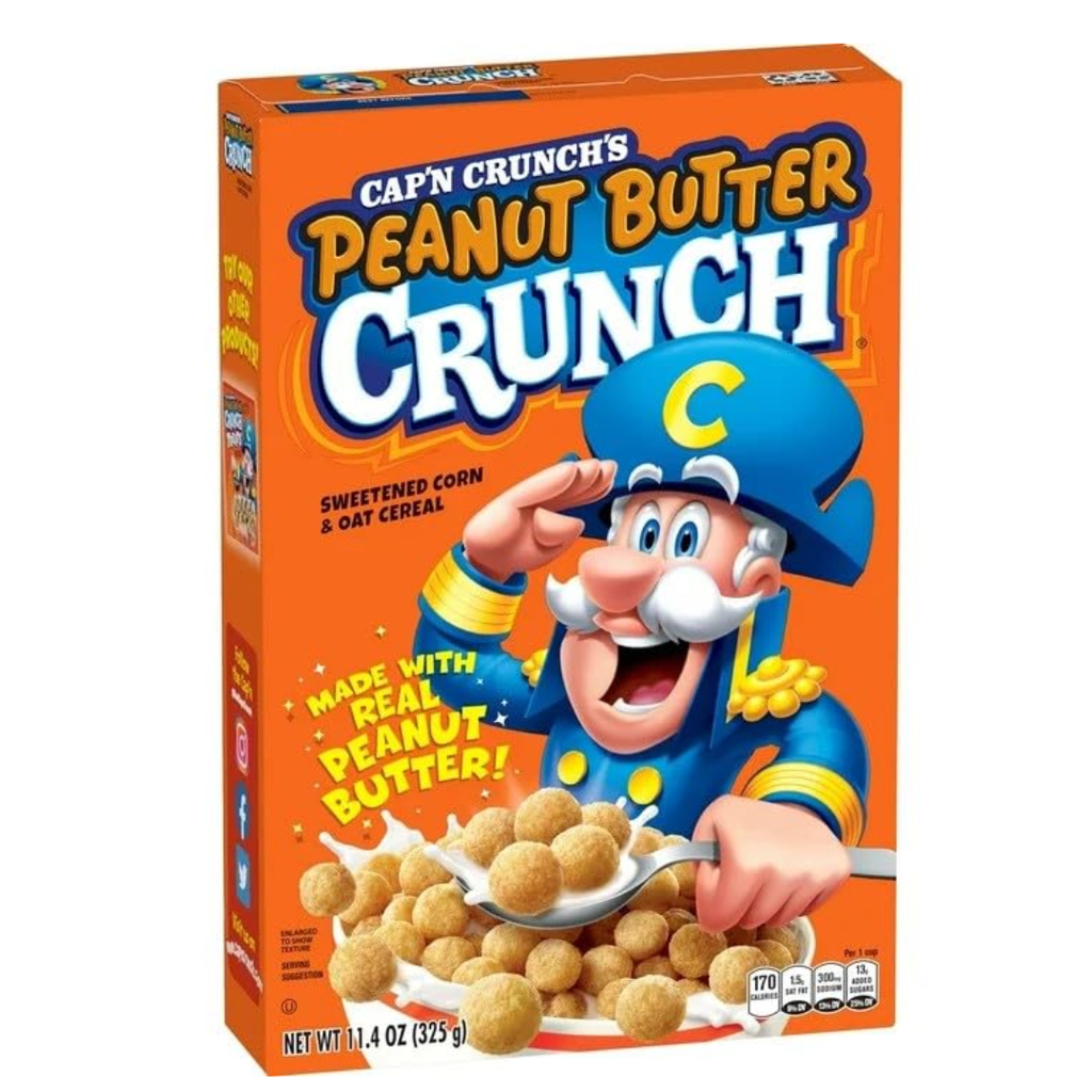 Quaker Captain Peanut Butter Crunch Cereal USA (14x325g)