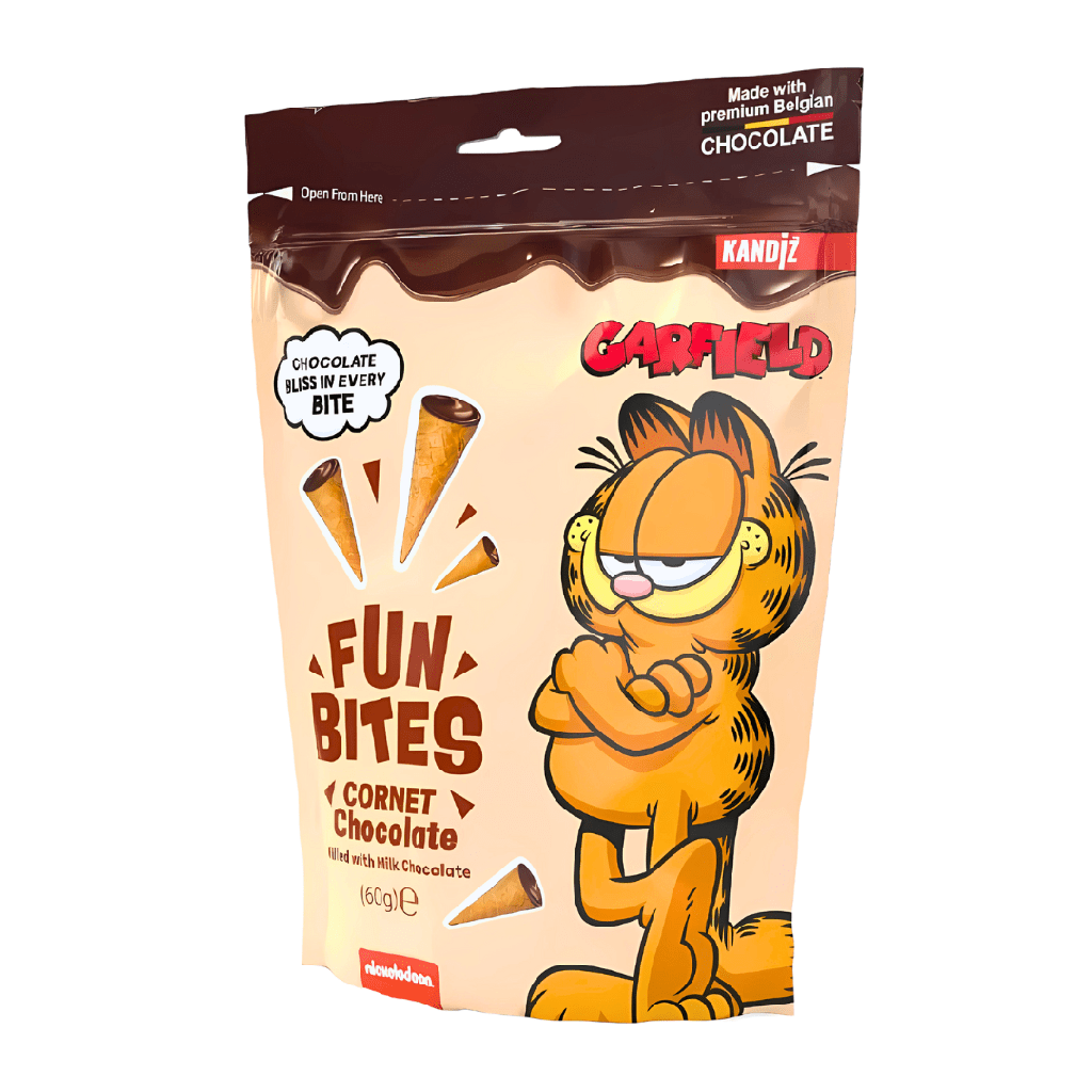 Garfield Fun Bites Choco Cones (12x60g)