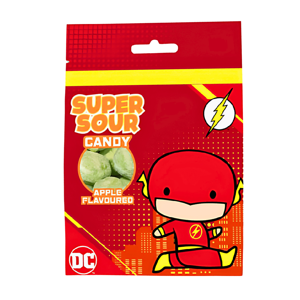 The Flash Super Sour Apple Flavour Candy (12x90g)