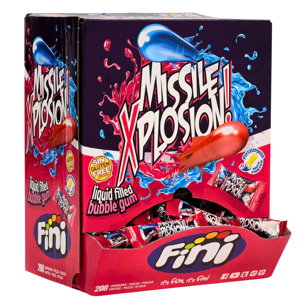 Fini Missil Explosion Bubblegum (200 Pieces)
